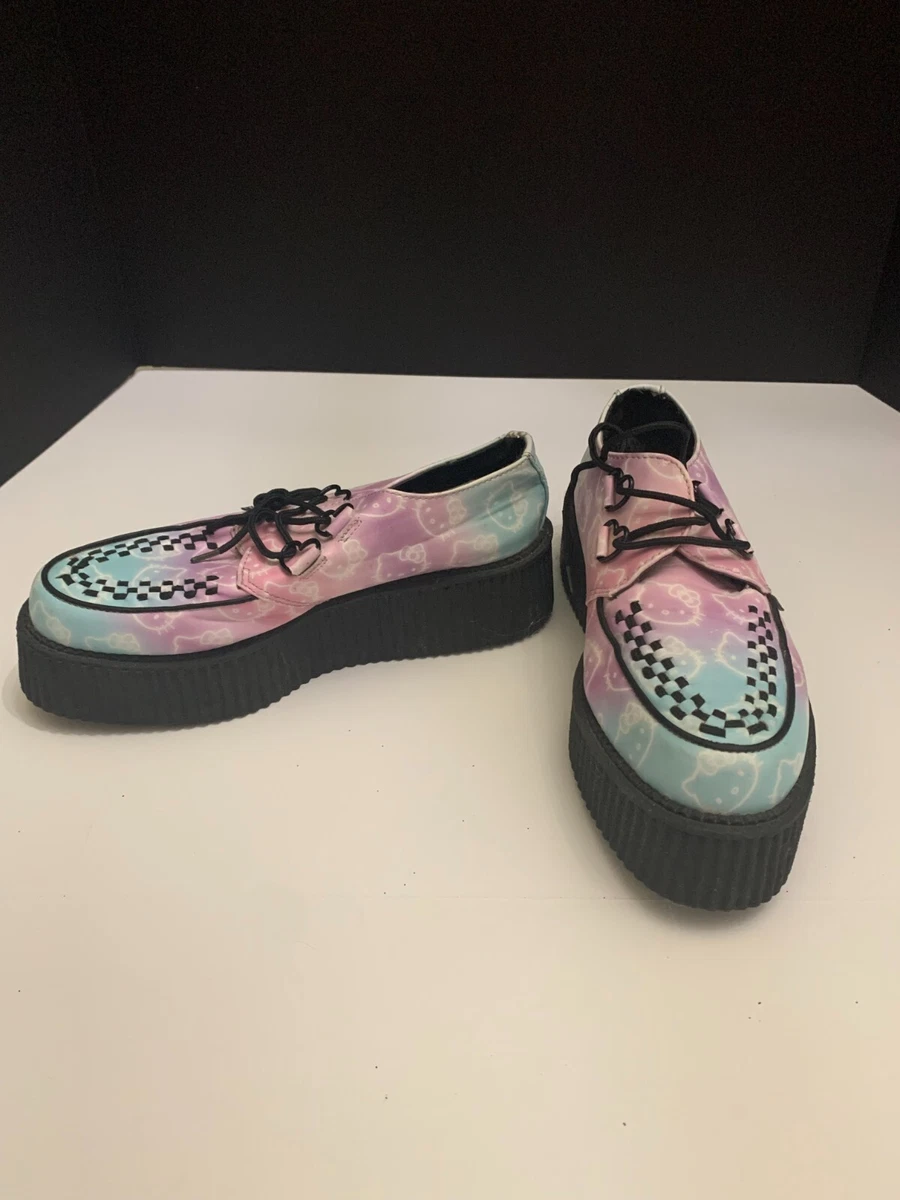 TUK Hello Kitty Pastel All Over Ombre Creepers Size 10