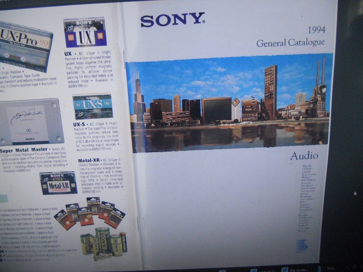 Sony Audio 1994 Catalog PDF CD 24 Pages, Receivers DAT Cassette