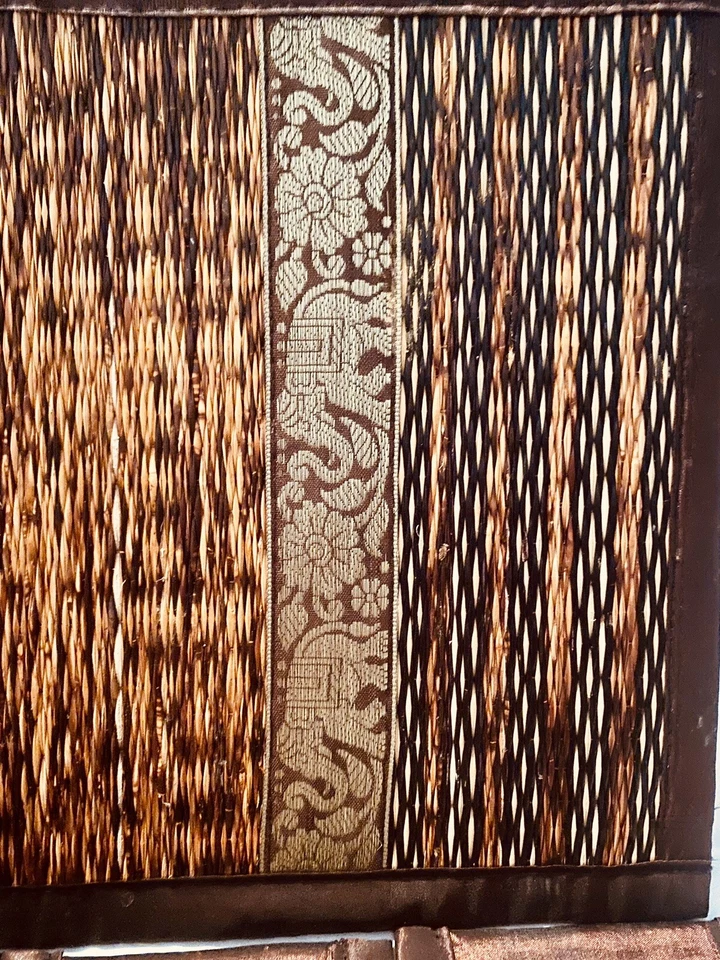 Thailand Coaster And Placemat Set Thai Lace Elephant Pattern Handmade Reed - Image 3 of 4