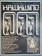 HAWKWIND 1973 original POSTER ADVERT SPACE RITUAL vintage Lemmy Barney Bubbles