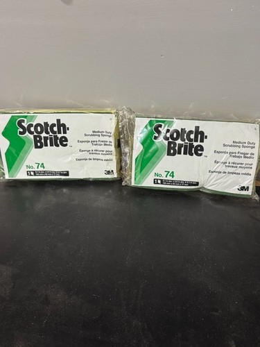 Scotch-Brite Medium Duty Scrubbing Sponge No. 74 2-Pack - Picture 2 of 5