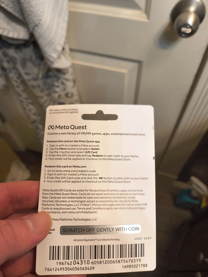 meta quest gift card 50$ - Image 2 of 2