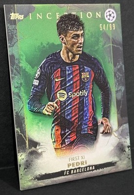 2022-23 Topps Inception UCL Barcelona First XI Pedri Green
