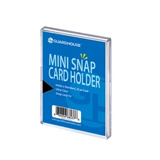 5 pack -Guardhouse Mini Snap Card Holders Protector 35pt. Standard Card