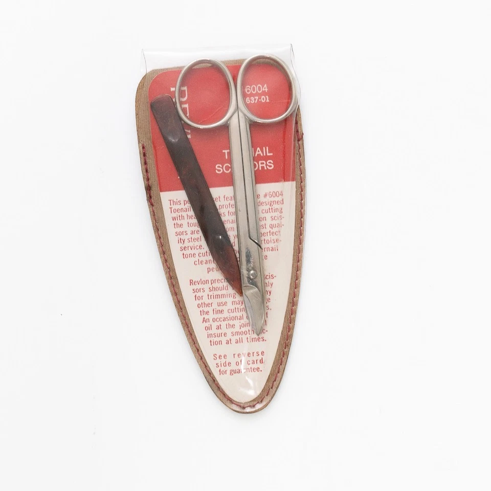 Revlon ноготь ножницы с кожаный чехол винтажный педикюр комплект - Изображение 3 из 3