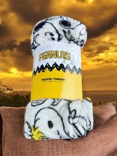 Peanuts Travel Throw Blanket New with Tag .