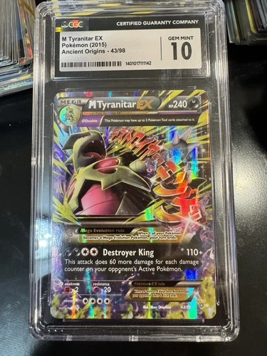 2015 Pokemon M Tyranitar EX 43/98 XY - Ancient Origins  CGC 10