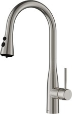 Karran Faraday Commercial Pull-Down Kitchen Faucet Spot-Free SS Dual Spray Heads