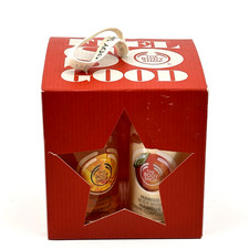 The Body Shop Mango Essentials Set Mango Body Whip Shower Gel (2oz ) & Loofa NIB