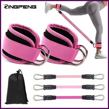 Ankle Straps Resistance Bands Set Fitness Workout Exercise Equipment Ankle