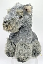 Vintage 1978 Dakin Pillow Pets Miniature Schnauzer Terrier Plush Stuffed Animal