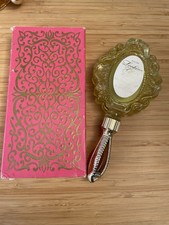 Vintage Avon Hand Mirror Perfume Bottle In Original Box Collectible