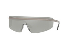 Versace 2208 1001/6G Gunmetal Light Gray Mirror Sunglasses VE 2208