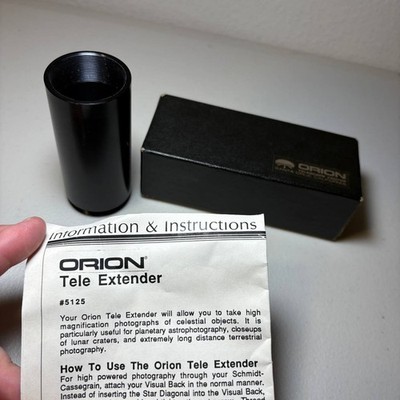 Orion Tele Extender #5125 Telescope Astrophotography Adapter w/ Box Manual