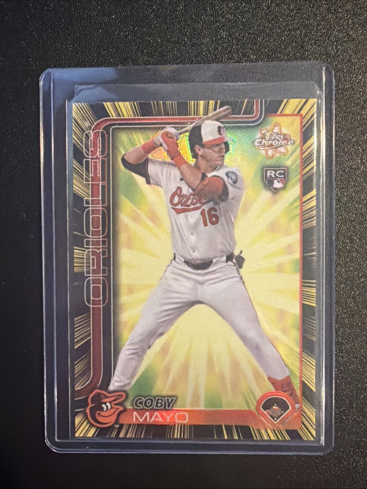 2025 Topps Chrome - Radiating Rookies Coby Mayo #RR-1 (RC) ⚡️ Orioles SP