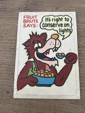 Fruit Brute Light Switch Cover Sticker Vintage General Mills Cereal