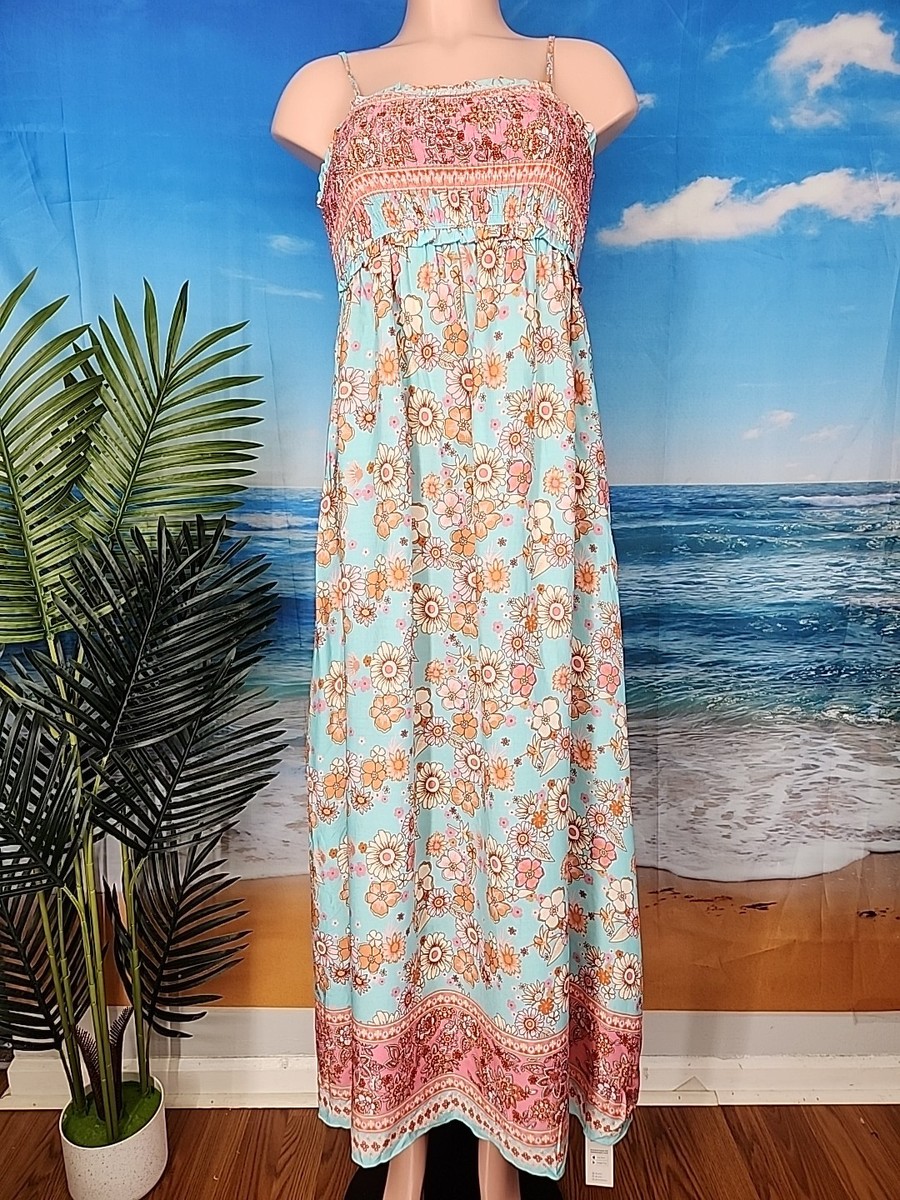 NWT Cupshe Long Floral Dress Size SMALL, Blue Pink Orange Cream | eBay NWT Cupshe Long Floral Dress Size SMALL, Blue Pink Orange Cream | eBay