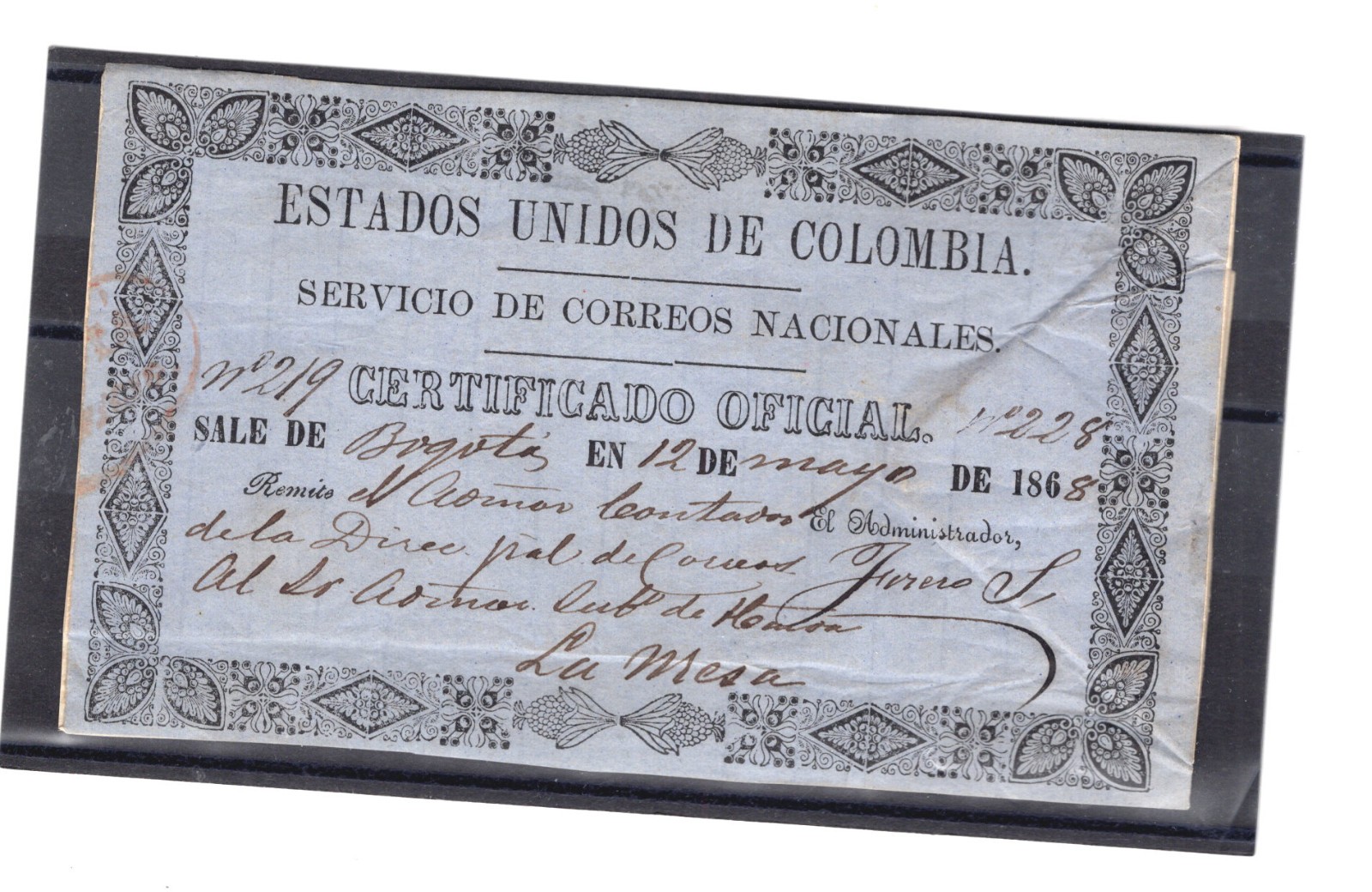 Colombia,   GO1   Cubiertas    used