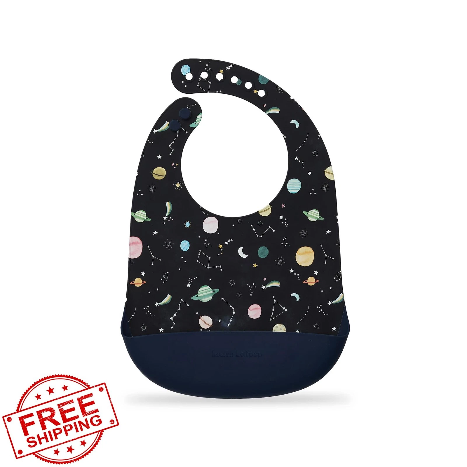 Loulou Lollipop Silicone Feeding Bib Baby Toddler Waterproof
