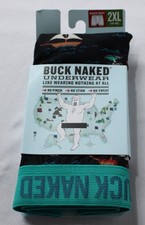 Duluth Trading Co Men's Buck Naked Pattern Boxer Brief BM7 Navy Size 2XL NWT