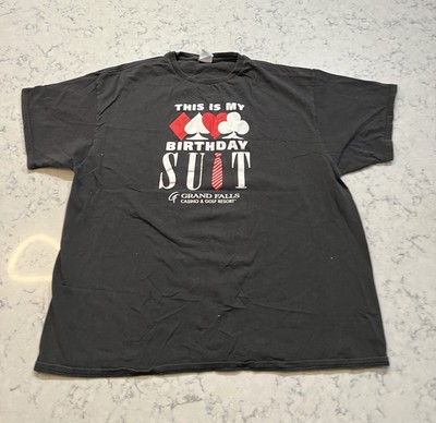 Vintage Men s Delta Pro Weight Casino Black Graphic Tshirt Size 2XL