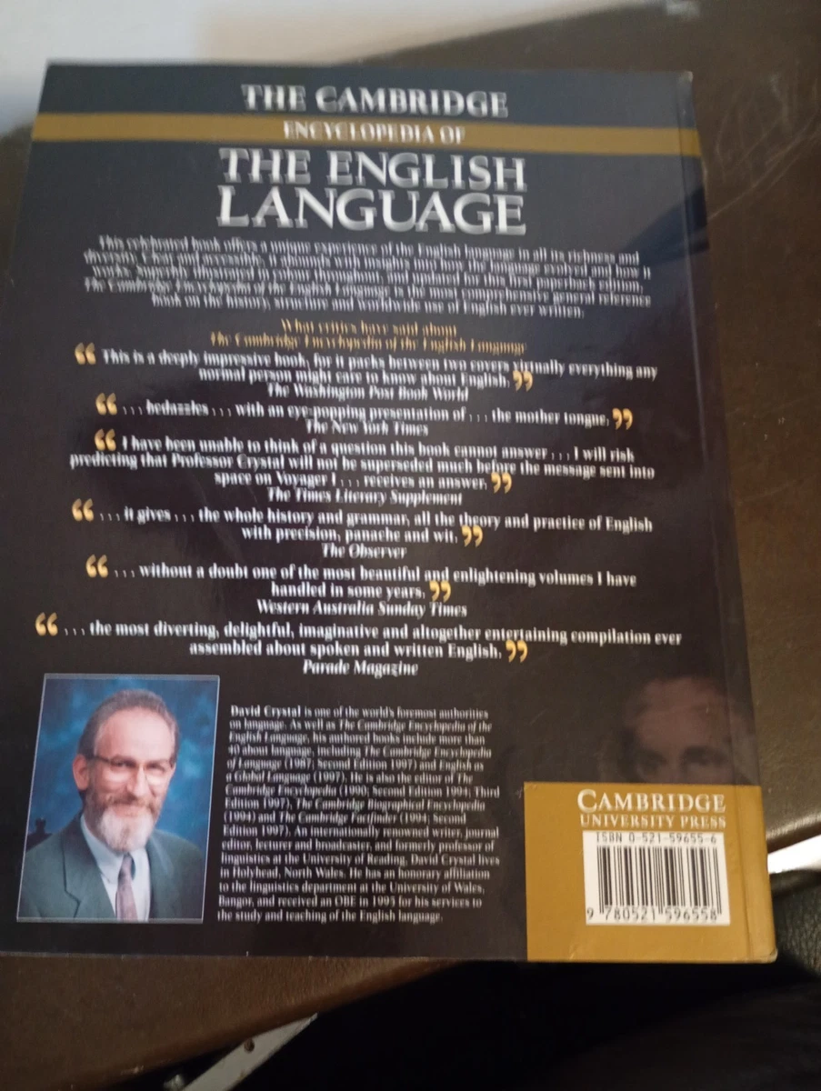 Cambridge Encyclopedia of the English Language David Crystal PB 1995 Illustrated