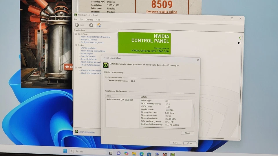 MSI NVIDIA GeForce GTX 1060 GAMING X 3G GDDR5 Graphics Card - Image 3 of 4