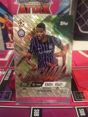 Topps Match Attax CL Extra 2025-26 No. 195 Denzel Dumfries Wingman