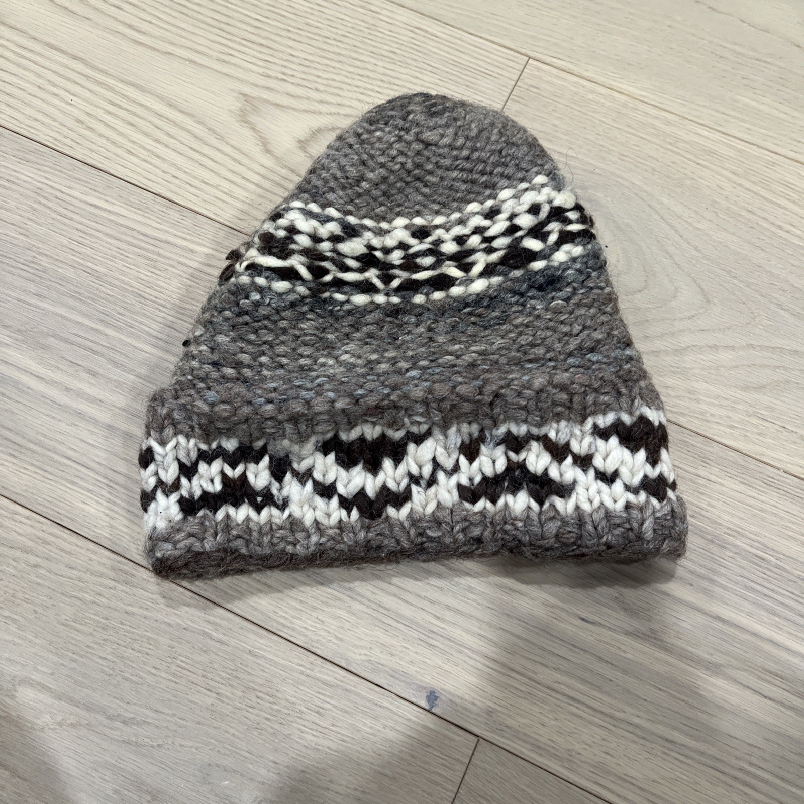 Beanie Hand Knit Wool Winter Hat Warm Basic - image 4