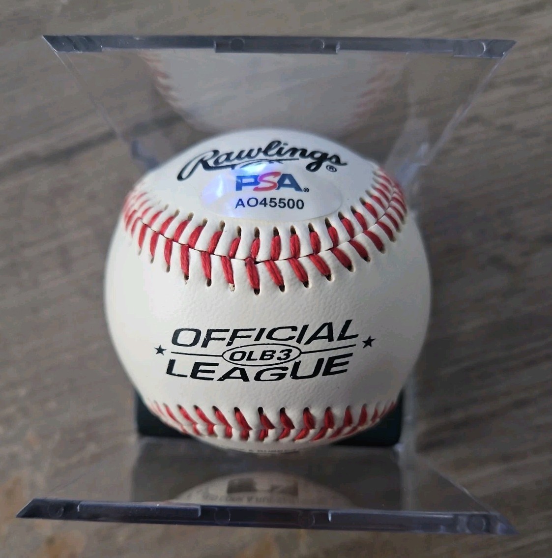 Frank Thomas Chicago White Sox Autographed Rawlings Baseball PSA COA view 2