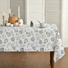 Fall Tablecloth 60 x 104 Inch Rectangular Thanksgiving Leaves
