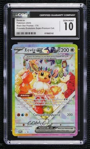 Eevee ex Pokémon Scarlet & Violet Black Star Promo CGC 10 Gem Mint