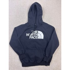 The North Face Womens Black Half Dome Logo Pullover Hoodie Sweatshirt Large