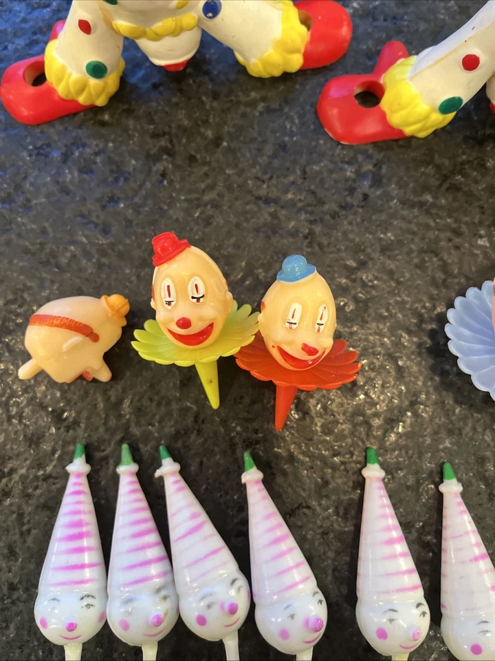 Lote De 15 Payasos Toppers Pasteles Hong Kong De Colección Años 70’s Foto 3 de 4