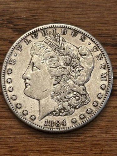 1884-S MORGAN DOLLAR XF SUPERIOR KEY DATE DOLLAR!