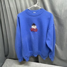 Vintage 90  s Taz Stitched Looney Tones Tasmanian Devil Sweatshirt MADE IN USA