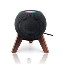 Real Wood Stand for Homepod mini 2020 Released , Wooden Holder Tripod with Me...