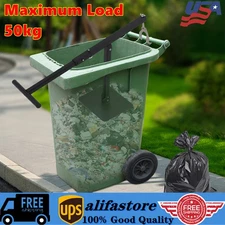 Manual Trash Can Compactor Waste Recycling Hand Tool for 60L-100L Wheelie Bins