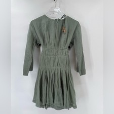Free people Prettiest Pleats Mini Dress w/pockets bare back with back elastic M