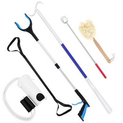 6 PC Hip Recovery Kit for Elderly and Knee Back Surgery Patients with Grabber...