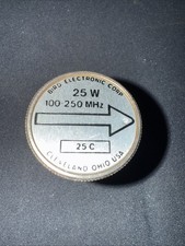 Bird 43 100-250MHz 25 Watt Wattmeter element 25C Used Works Good