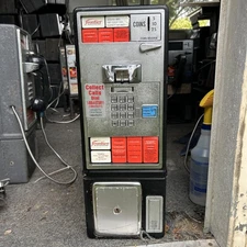 Vintage Black Phone Booth Payphone Push Button Telephone GTE Frontier Verizon