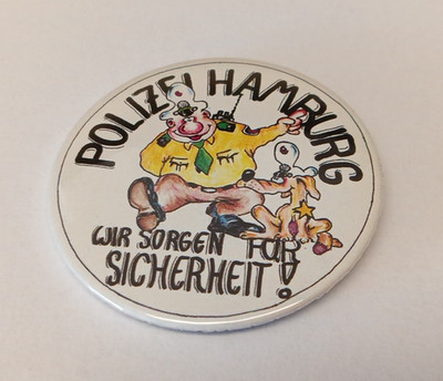 Button Polizei Hamburg - Wir sorgen für Sicherheit!