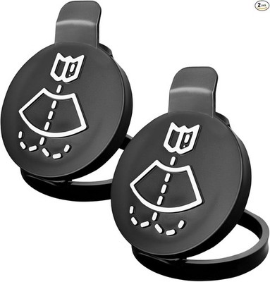 2 PCS Windshield Washer Reservoir Cap, Windshield Wiper Was Color: Light black