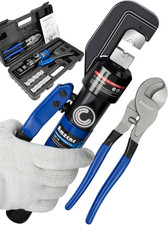 Hydraulic Crimping Tool and Cable Cutter Hydraulic Cable Lug Crimper 8 US TON 12