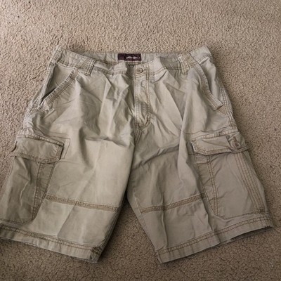 Men s Cargo Shorts Beige Size 36 By Denali