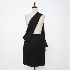 USED EXCELLENT CONDITION TRICO COMME DES GARCONS SUSPENDER SKIRT, ONE-SHOULDER