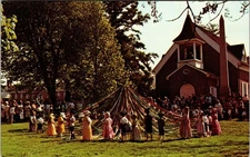 Dover DE-Delaware, Old Dover Days, Maypole, Vintage Postcard