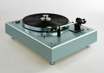 Frame Housing Chassis For Thorens TD 145 To 166 In Ice Blue Metallic