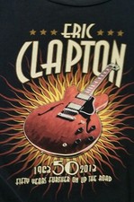2013 ERIC CLAPTON "Fifty Years Further On Up The Road" Concert Shirt XXL 2X   M2